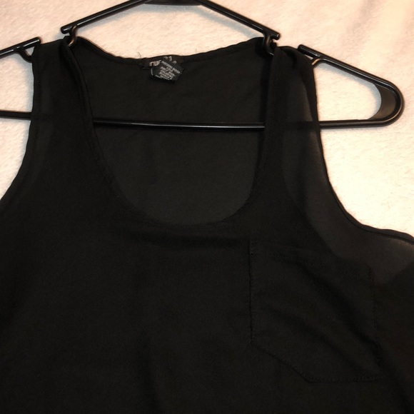 Sheer Black Top - Picture 3 of 5